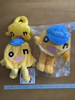 onちゃん　ぬいぐるみ　ビニール製onちゃん　3点セット