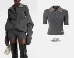 フ*ん様 GUCCI ホワイトニット 半袖セーター - メルカリ