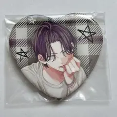 春の嵐とモンスター 天峰栢 G ハート型キャラバッジコレクション 缶バッジ