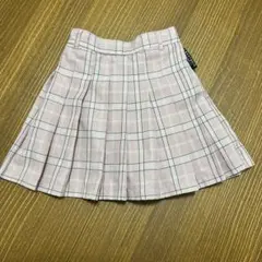 LOVETOXIC チェック柄 プリーツスカート ピンク