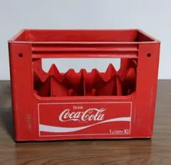 【昭和レトロ】コカ・コーラ　 1リットル用　10本用　ボトルキャリーケース