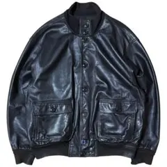 VERA PELLEイタリア製本革スエードジャケットブルゾン 50 Lサイズ 黒 VERA PELLEイタリア製本革スエードジャケットブルゾン 50 Lサイズ 黒