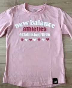 New Balance キッズ 長袖Tシャツ ピンク 140のサムネイル