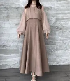 チュールボレロ＋フレアキャミワンピース　セット【ペチスカートセット】JUNOAH