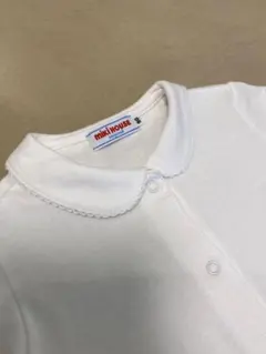 ミキハウス 襟付きホワイト長袖シャツ