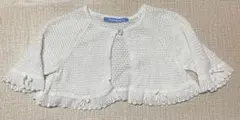 美品　familiar カーディガン　ボレロ　90サイズ リボン