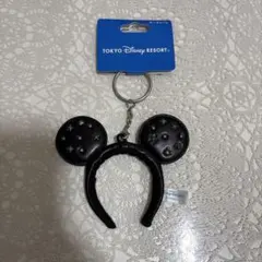 ディズニー カチューシャ キーホルダー キーチェーン レザー スタッズ ミッキー