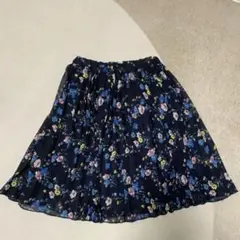 GLOBAL WORKネイビー花柄スカート Mサイズ
