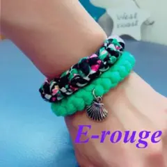 ⑦選べるカラー&チャーム ブレスレット 2本セット