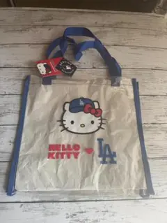 ドジャース × ハローキティ クリアバッグ、トートバック MLB公式グッズ