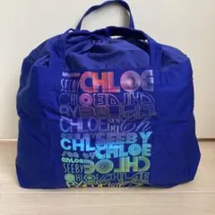 SEE BY CHLOE シーバイクロエ トートバッグ エコバッグ ブルー 巾着