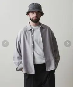 steven alan VOIL/CHECK CAMP COLLAR SHIRT