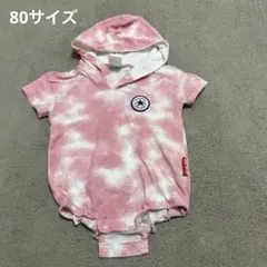 CONVERSE ベビー ロンパース 80cm ピンク フード付きのサムネイル