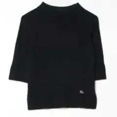 BURBERRY黒いタートルネック半袖ニット