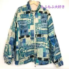 FUNAWAY 総柄 ナイロンジャケット リバーシブル XLサイズ