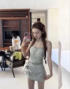 キャバドレス ツイードセットアップ