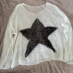 y2k グランジ パンク 星型 セーター