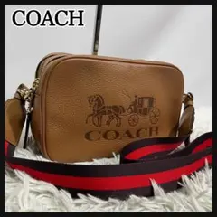 【美品】COACH コーチ　カメラバッグ　ショルダーバッグ　ブラウン