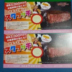 ブロンコビリー スクラッチ クーポン 割引券