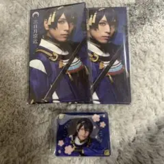 三日月 アクリルメモスタンド 十周年 乱舞博覧会 刀剣乱舞　ミニメッセージカード