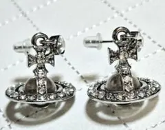 【クリア】Vivienne Westwood スモールオーブ ピアス