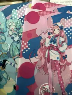 初音ミク 巡音ルカ　タイトーくじ RODY コラボ Ｋ賞 クリアファイル