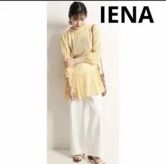 イエナ ダブルフラワージョーゼットブラウス イエロー 花柄 トップスのサムネイル