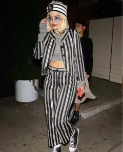 【MARC JACOBS】黒×白 ストライプ ジャケット 12