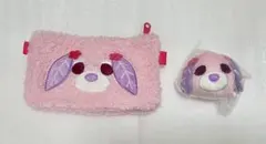 お茶犬　もふもふポーシェット & フェイスマスコット【ハナ】