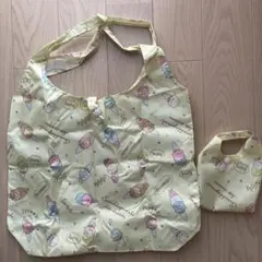 すみっコぐらし アイスクリーム柄エコバッグとミニバックセット
