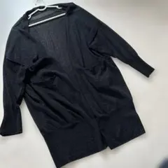 ROPEラメ入りカーディガン♡ブラック　長袖
