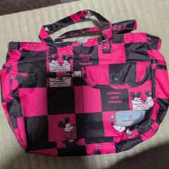 ミッキーとミニー ポーチ ピンク