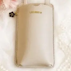 極美品MARY QUANT スマホショルダーバッグ ピンクベージュ 大人可愛いのサムネイル