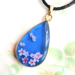 レジンネックレス 桜 No.5
