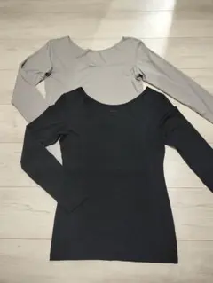 【 UNIQLO 】AIRism　エアリズム　ロングスリーブカットソー　インナー