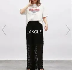 新品 未使用品 LAKOLE フェザーチュールパンツ　Sサイズのサムネイル