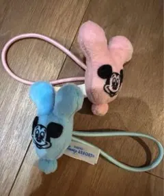 プリティートレジャ　ミッキーミニーバルーン　ヘアゴム