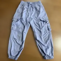 キッズ ハート金具 カーゴパンツ ライトパープル