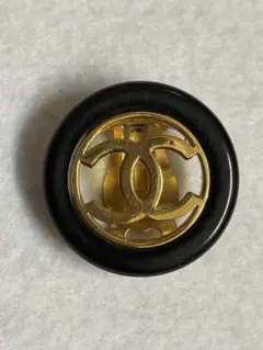 CHANEL ココマーク イヤリング ブラック ゴールド 97 A 片方のみ