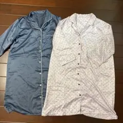 ネイビーと水玉模様のパジャマセット