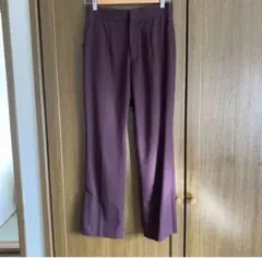 ストレートパンツ　秋冬　スリット　M オフィス カジュアルのサムネイル