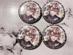 カラフルピーチ うり ウィンターフェア缶バッジ 4個セット