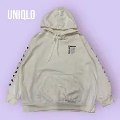 UNIQLO 鬼滅の刃コラボ プリント パーカー ホワイト 4LサイズS1161