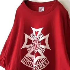 USA製 ジャージーズ HONOR DEGREE Tシャツ XL レッド 赤古着