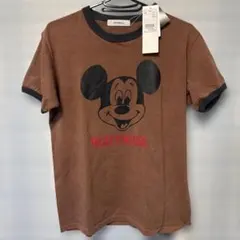 JOHNBULL MICKEY MOUSE リンガーTシャツ ブラウン S 新品のサムネイル
