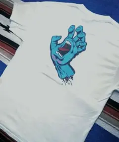 NHS サンタクルーズ スクリーミングハンド Tシャツ スケートボード 90
