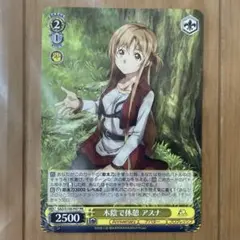 ヴァイシュシュヴァルツ　木陰で休憩 アスナ