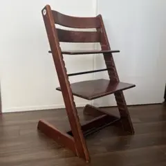 STOKKE Tripp Trapp 木製ハイチェア ウォールナット シリアル3 - メルカリ
