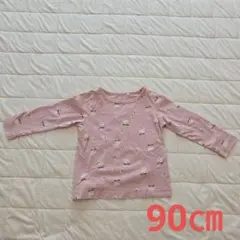 西松屋ELFINDOLL CLASSIC 長袖Tシャツ ピンク 90cm