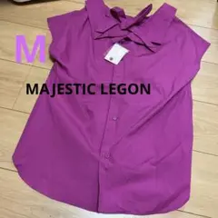 ⭐︎ピンクノースリーブシャツ リボン付きM